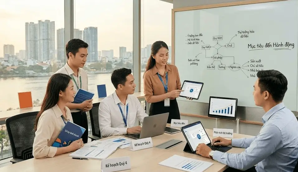 Đội ngũ hợp tác tại văn phòng